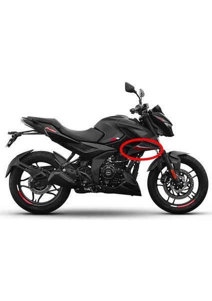 Bajaj Pulsar N250 Sağ Ufak Depo Önü Altı Radyatör Yanı Grenajı Siyah-Kırmızı A fiyatları