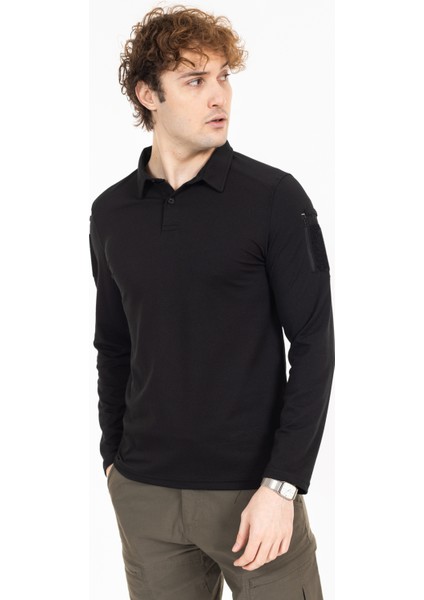 Akn 22013 Polo Yaka Uzun Kollu Taktik Sweatshırt fiyatları
