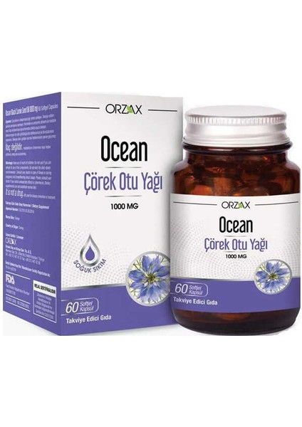 Ocean Çörek Otu Yağı 1000 Mg 60 Kapsül