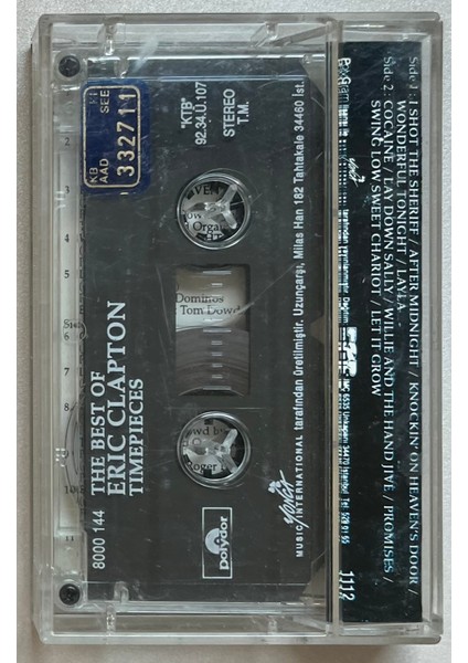 Eric Clapton – Time Pieces The Best Of Eric Clapton Kaset