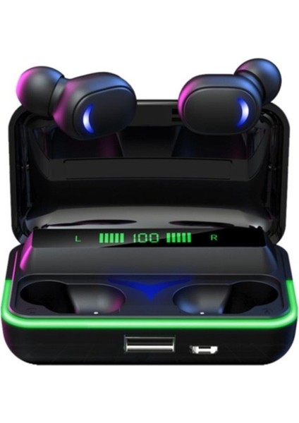Oyuncu Kulaklık Rgb Işıklı – 5.1 Bluetooth + 1200 Mah Powerbank E10