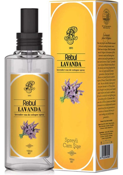 Lavanta 100 ml Spreyli Kolonya
