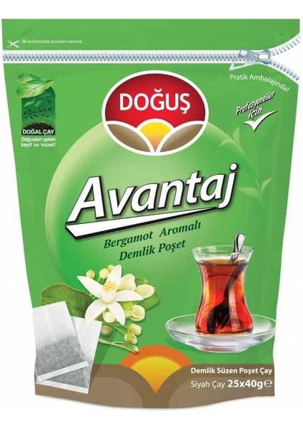 Avantaj Bergamot Aromalı Demlik Çay 25x40 gr