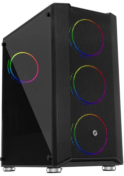 FC-9405G PANDA Gaming Kasa (Double Slim Ring RGB Fan + 650W 80+)