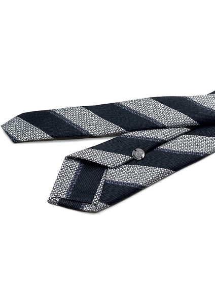 Siyah - Beyaz Çizgi Desen Slim Kravat SK8033 fiyatları