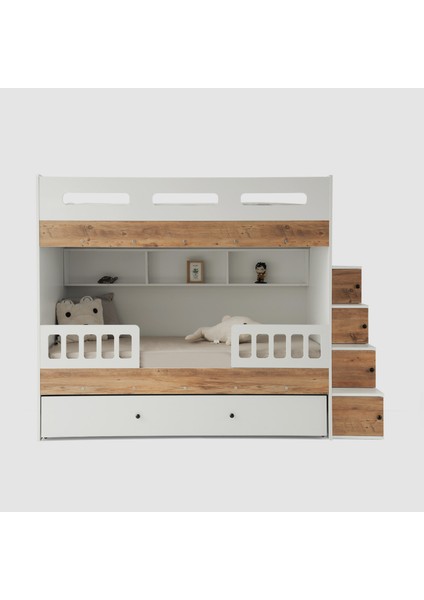 Berlin Yavrulu Ranza Çam & Beyaz Çelik Destekli Tamamı MDF modelleri