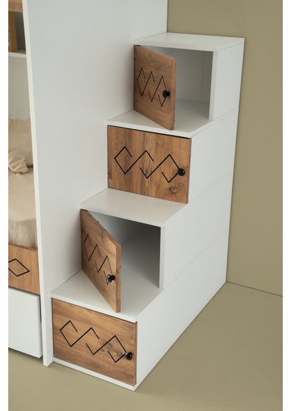 Trio Yavrulu Ranza Çam&beyaz Çelik Destekli Mdf fırsatları
