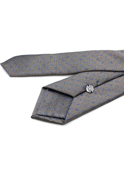 Bej Küçük Desen Slim Kravat SK8052