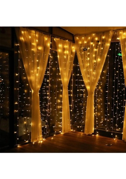 8 Fonksiyonlu 16 Saçak LED Sarkıt LED Eklenebilir LED Süsleme LED Peri LED Işık Ledli Işık (4 Metre)