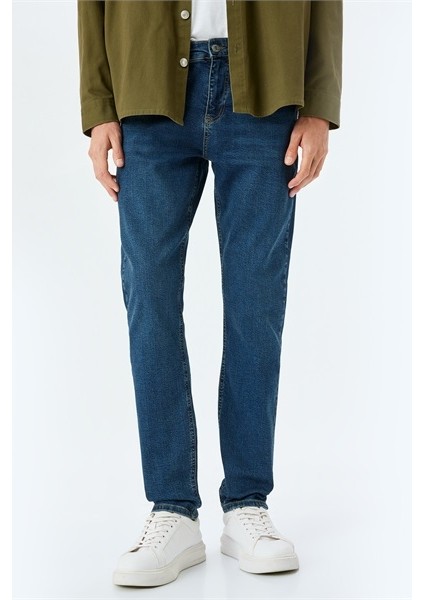 Brad Slım Indigo Erkek Jean Pantolon 5SAM40042ID