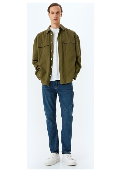 Brad Slım Indigo Erkek Jean Pantolon 5SAM40042ID fiyatları