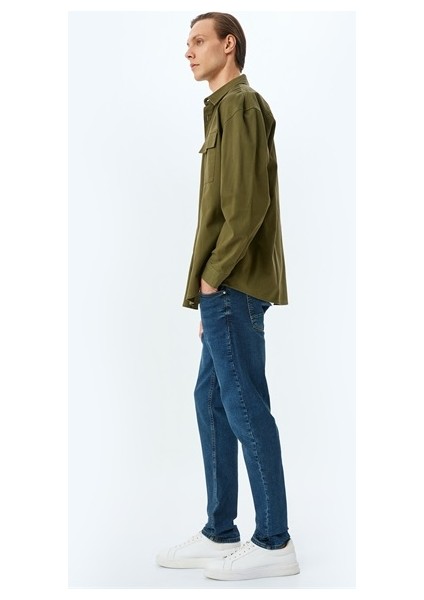 Brad Slım Indigo Erkek Jean Pantolon 5SAM40042ID modelleri