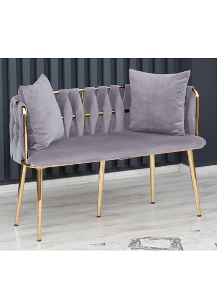 Sarmaşık Çay Seti Takımı Koltuk Takımı Oturma Odası Kafe Antre Hol Ofis 2+1+1 Gold Metal fiyatları