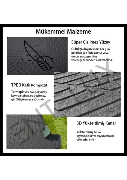 Citroen Berlingo 1.9 D Multispace 2022 Uyumlu Premium Bagaj Havuzu