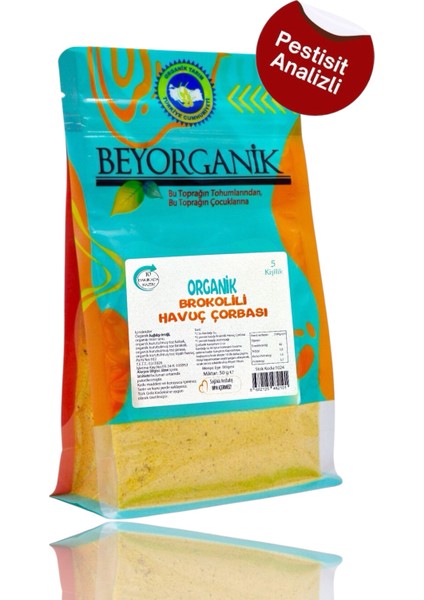 Organik Brokolili Havuç Çorbası 50gr (10 Dakikada Hazır)