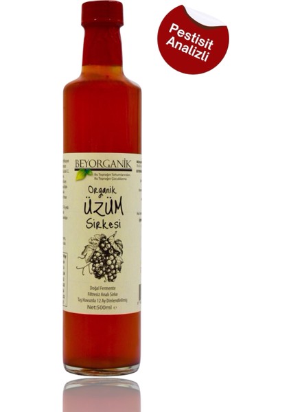 Organik Üzüm Sirkesi 500ml