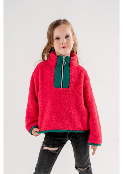 Garnili Peluş Kız Çocuk Sweat 4523 fiyatları