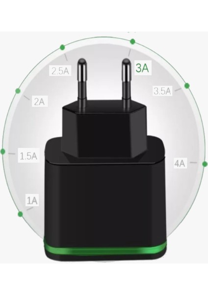 A7 Universal Çoklu Şarj Adaptörü -4 Port