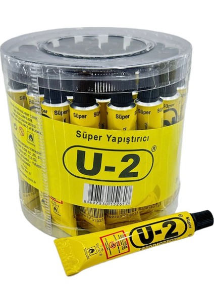 U-2 Kuvvetli Sıvı Yapıştırıcı 7 cc 36 Adet