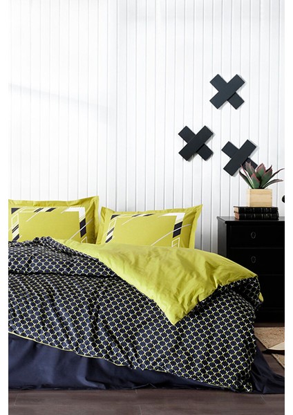 Yeşil Kudonta Çift Kişilik Nevresim Seti 3058