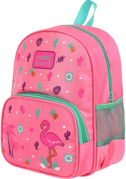 Pembe Flamingo Desenli Anaokulu Kreş Sırt Çantası 24102