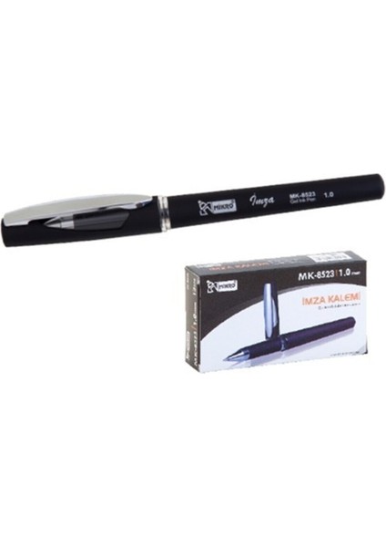 Mikro Roller Kalem MK-8523 İmza Kalemi Siyah 12'li Kutu