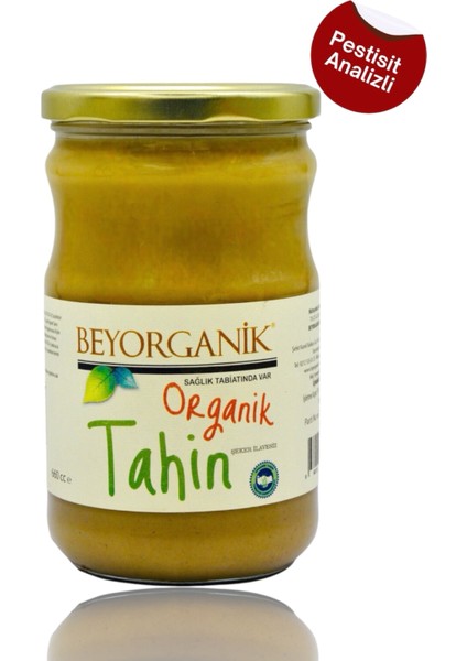Organik Tahin 600gr (Tek Kavrulmuş) +8 ay