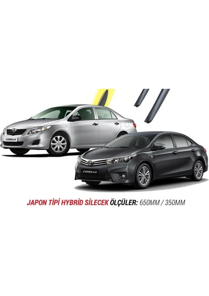 Toyota Corolla 2007-2018 Muz Silecek Takımı (Cam Sabunu Hediyeli) fırsatları