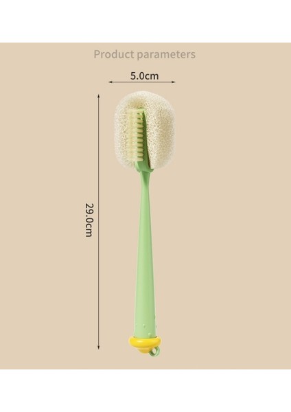 Üçü Bir Arada Şişe Fırçası Ev Uzun Saplı Su Bardağı Temizleme Fırçası Bardak Artefakt Çok Fonksiyonlu Pipetli Bardak Kapağı Temizleme Fırçası (Yurt Dışından)