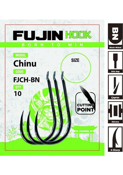 Chinu Çapraz Deliksiz Olta Kancası modelleri