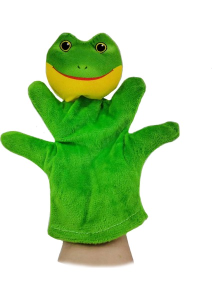 Kurbağa Ebeveyn Çocuk Interaktif El Kuklası Oyuncak Çocuk Peluş Oyuncaklar 22CM (Yurt Dışından)