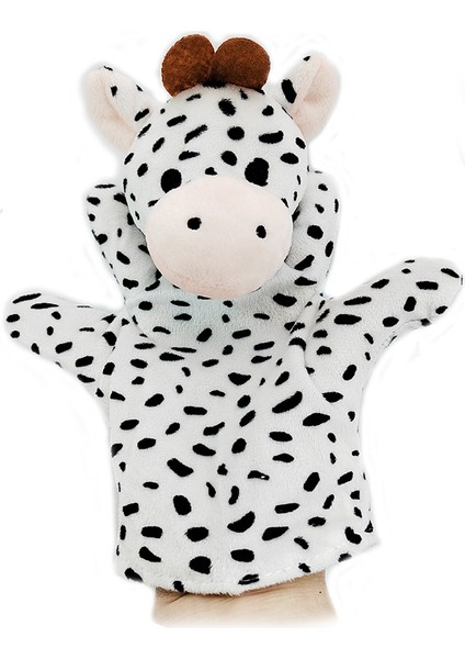 Inek Ebeveyn Çocuk Etkileşimi El Kuklası Oyuncak Çocuk Peluş Oyuncaklar 22CM (Yurt Dışından)