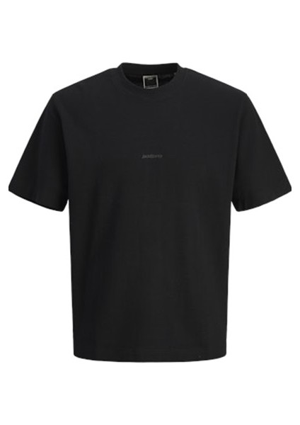 Jcotarmac Fabrıc Tee Ss Crew Neck Siyah Erkek T-Shirt 12273217