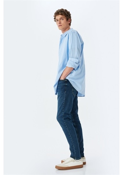 Mıcheal Skinny Indigo Erkek Jean Pantolon 5SAM40040ID modelleri