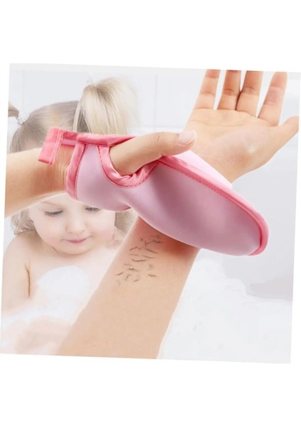 Ele Geçmeli Ölü Deri Sökücü Kese Yumuşak Kir Sökücü Lif Banyo Kesesi Banyo Eldiveni Mavi Renk modelleri