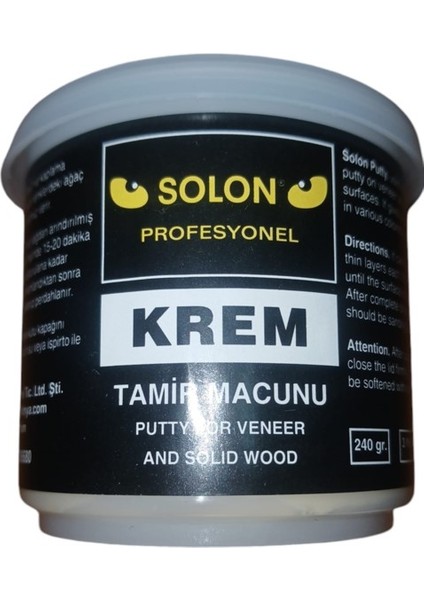 5 Adet Çok Amaçlı Ahşap Parke Masa Sehpa Çizik Çok Amaçlı Tamir Dolgu Macunu Krem 240 gr