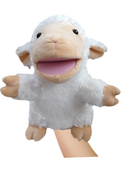 Koyun Çocuk El Kuklası Oyuncak Çocuk Hediyesi Peluş Oyuncaklar 25CM (Yurt Dışından)