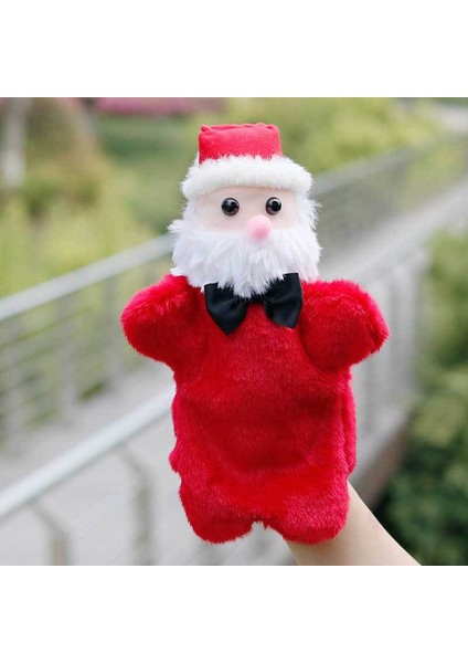 Noel Baba El Kuklası Peluş Oyuncak 25CM (Yurt Dışından)