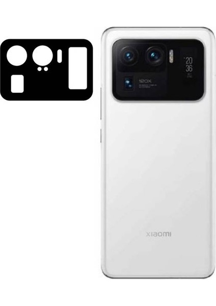 Xiaomi Mi 11 Ultra Kamera Koruyucu 3D Kamera Camı
