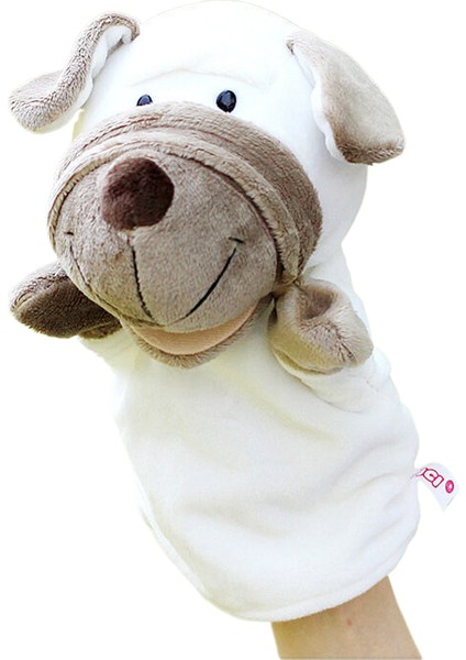 Ağız Açık Shar Pei Köpek Çocuk Kukla Peliş Oyuncak Hediyesi 25CM (Yurt Dışından)