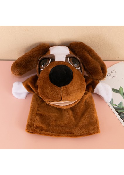 Büyük Gözlü Köpek Rol Yapma Çocuk Peluş El Kuklası 25CM (Yurt Dışından)