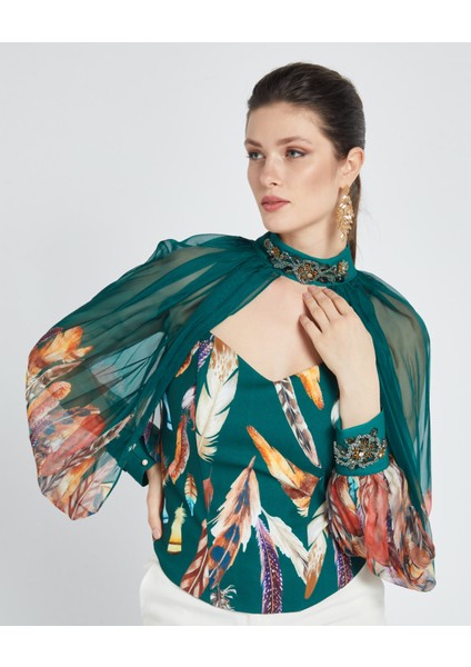 Işleme Detaylı Bolero ve Büstiyer Takım - Çıkarılabilir Bolero - Modern ve Şık - Özel Gün ve Davetler Için Takım modelleri