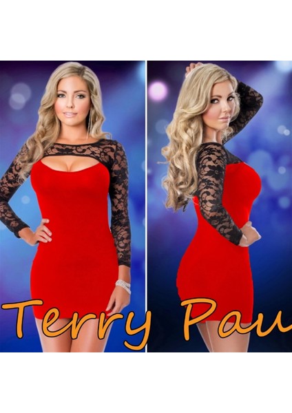 B101169 Dantel Detaylı Elbise fırsatları