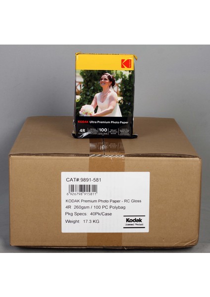 Ultra Premium Photo Paper 4r 10X15 260 G/m Fotoğraf Kağıdı Parlak 1 Koli 40 Paket 100'LÜ
