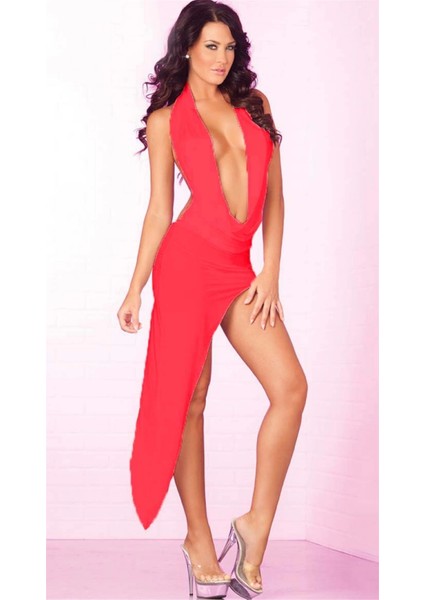 B101132 Arkası Uzun Dökümlü Elbise modelleri