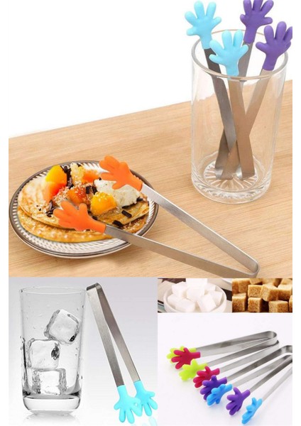 Ev Ofis Tipi Çay Şekeri Sevimli El Şeklinde Maşa 1 Adet