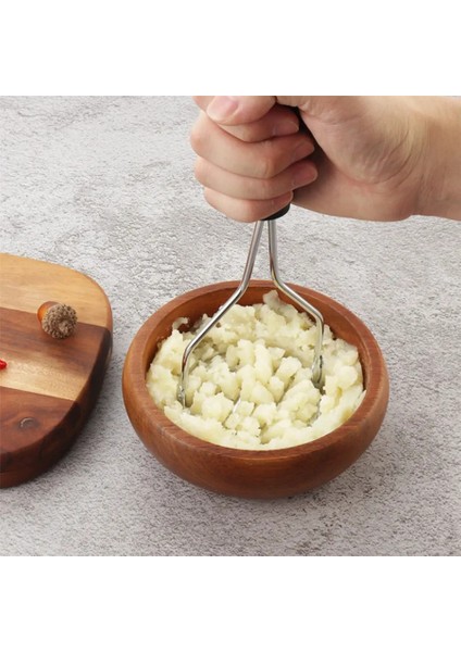 Pratik 24 cm Lüks Paslanmaz Metal Patates Ezici Patates Ezici Püre Yapıcı modelleri