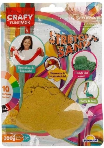 Nessiworld 3600 Crafy Streç Oyun Kumu Sarı 200 G -Sunman