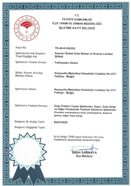 Geleneksel Fethiye Köy Tarhanası 600GR modelleri