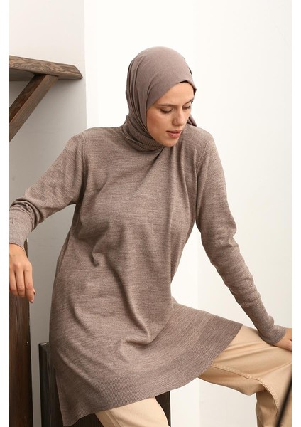 Vizon-Balıkçı Yaka Triko Tunik